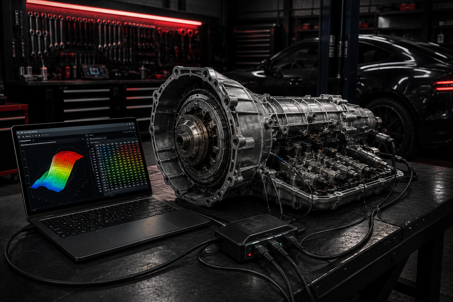 Automatická převodovka při úpravě řídicí jednotky TCU